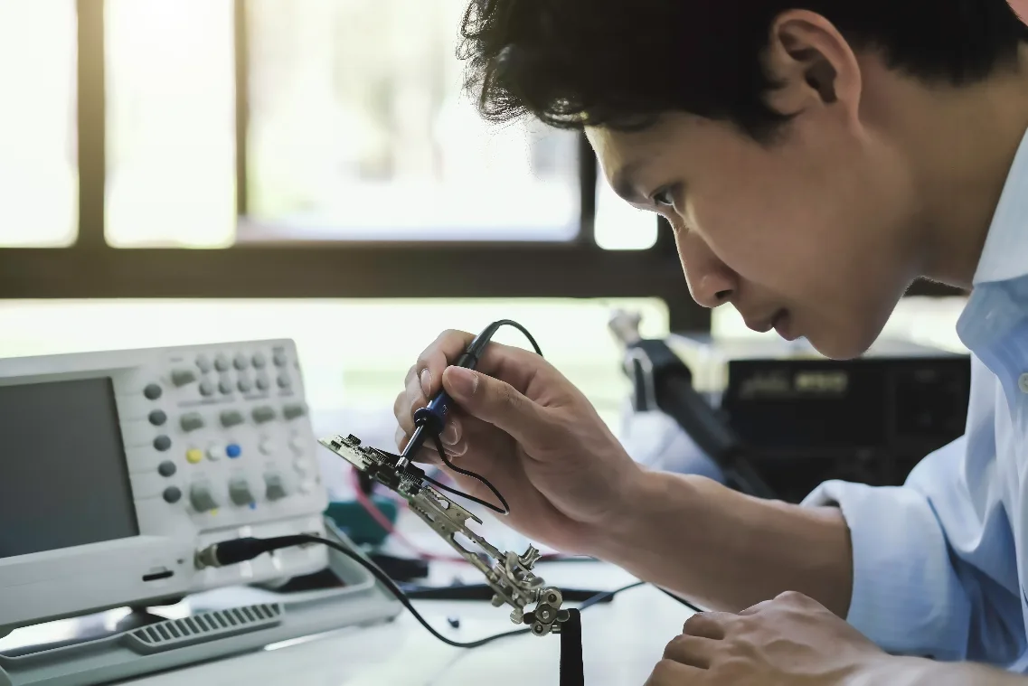 Industrial electronics repair and diagnostic work at X Tronic Automation